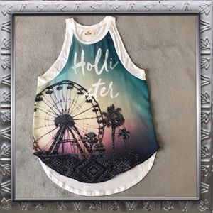 HOLLISTER Tank Flowy Lightweight Sleeveless Shirt
